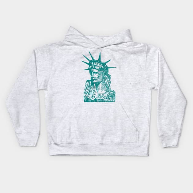 Statue of Liberty 1 Kids Hoodie by GloopTrekker